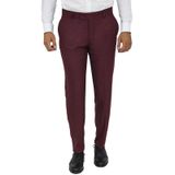 Wessi Slim Fit Desensiz Kumaş Bordo Erkek Pantolon