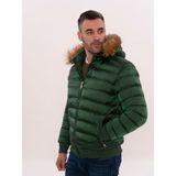 Wessi Slim Fit Kapüşonlu Yeşil Erkek Şişme Mont - 56