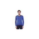 Wessi V Yaka Slim Fit Desensiz Pamuklu Lacivert Erkek Triko