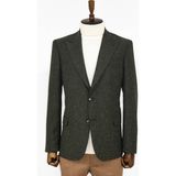 Wessi Yeşil Kazayağı Desenli Yün Ceket Erkek Slim Fit %70 Yün %20 Polyester %10 Akrilik - 52