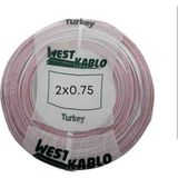 West 2x0,75 Cca Kordon Kablo 100 Metre