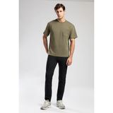 West Erkek O Yaka T-Shirt Yeşil - M - 10-Yeşil