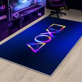 West Home Gamer Halı Oyuncu Odası Için LED Işık Görselli Yıkanabilir Kaymaz Taban Halı Genç Odası Için Halı - 80 x 200 cm - Renkli