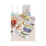 West Home Makinede Yıkanabilir Kaymaz Taban Leke Tutmaz Eğitici Halı Bebek Ve Çocuk Halısı Oyun Matı Wh 563 Green
