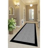 West Home Makinede Yıkanabilir Kaymaz Taban Leke Tutmaz Modernkesme Yolluk Mutfak Yolluk Halı Yolluk - 100 x 200 cm - Gri