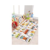 West Home Makinede Yıkanabilir Kaymaz Taban Leke Tutmaz Yol Desenli Halı Bebek Ve Çocuk Halısı Oyun Matı Wh 562 Multy Çok Renkli