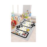 West Home Oyun Halısı Makinede Yıkanabilir Kaymaz Taban Leke Tutmaz Antibakteriyel Çocuk Odası Halısı Wh 504 Gri