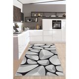 West Home Yıkanabilir Kaymaz Leke Tutmaz Salon Halısı Mutfak Halısı Koridor Halısı Yolluk ve Paspas - 120 x 450 cm - Beyaz