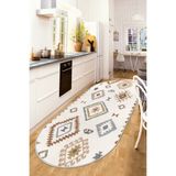 West Home Yıkanabilir Kaymaz Leke Tutmaz Salon Halısı Mutfak Halısı Koridor Halısı Yolluk ve Paspas - Renkli - 200 x 400 cm