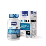 West Nutrition Artitab Glukozamin Sülfat - Kondroitin Sülfat - MSM - Hyaluronik Asit - Tip 2 Kollajen 90 Tablet Tablet Taşıma Kutusu (Pillbox)