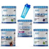 West Nutrition Bcaa Preworkout L-Arjinin L-Glutamin Kreatin Monohidrat Paketi