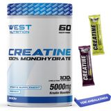 West Nutrition Kreatin Monohidrat 300 gr Aromasız 60 Servis Toz Besin