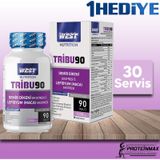 West Nutrition Tribu90 Demir Dikeni & Lepidyum 1250 Mg. 90 Tablet-Tribulus Pillbox Hap Kutusu