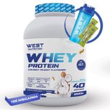 West Nutrition Whey Protein Tozu 1200 gr 40 Servis Aroma Seçenekli - Hindistan Cevizi & Yer Fıstığı