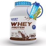 West Nutrition Whey Protein Tozu 2400 Gr 80 Servis Süt Ürünleri İçeren Çikolata Aromalı - Çikolatalı
