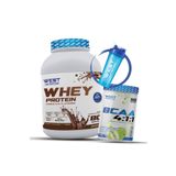 West Nutrition Whey Protein Tozu 2400 gram Çikolata - Bcaa 4:1:1 500 gram Yeşil Elma