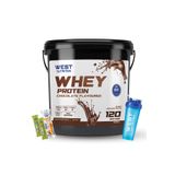 West Nutrition Whey Protein Tozu 3600 gr 120 Servis Çikolata Aromalı
