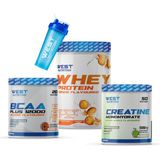 West Nutrition Whey Protein Tozu Kkurabiye Bcaa Kreatin Monohidrat Paketi