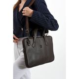 West Polo 6078 Unisex Ince Evrak/laptop Çantası - Kahverengi