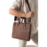 West Polo 6078 Unisex Ince Evrak/laptop Çantası - Taba