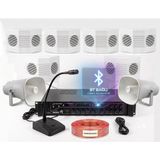 Westa Bluetooth Okul Zil Sistemi Komple Paketi - 6 Hoparlörlü Zil Anons Ses Sistemi