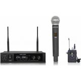 Westa Luxury,Kablosuz 1 Adet El + 1 Adet Yaka Mikrofonlu UHF Mikrofon Seti
