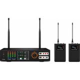 Westa Ten, A Kalite Uhf Kablosuz Mikrofon Seti El ve Yaka Mikrofonlu Okul Etkinlik Sahne Organizasyon Mikrofon Seti - 000-Siyah