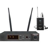 Westa Ten, Decon DM-510T Uhf Kablosuz Yaka Mikrofonu 100 Kanal Ir Senkronizasyon Profesyonel Lavalier Mikrofon Seti - 000-Siyah
