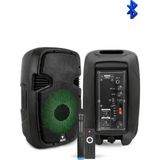 Westa WAP-8053E Portatif Ses Sistemi Telsiz Mikrofonlu, Tekerlekli Taşınabilir Hoparlör (Kablosuz El Mikrofonlu) - Siyah
