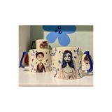 westartic Corpse Bride (Ölü Gelin) Emily ve Victor 2li Halloween Özel Çift Kupa Bardak Kahve Fincanı
