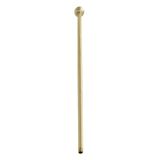 Westbrass 1/2 "IPS x 36" Flanşlı Tavana Monte Duş Kolu, Parlak Pirinç, D3636A-01