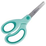 Westcott E-21586 00 Softgrip Kids Lefty çocuk makası, solaklar için, 13 cm, yuvarlak uçlu, turkuaz