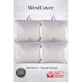 WestCover 4'lü Hurç Seti 50x70 cm FERMUARLI Büyük Boy Saklama Hurcu Yastık Yorgan Battaniye Saklama Çantası