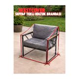 WestCover 90x70x70 Bahçe Mobilya Sandaye Tekli Koltuk Koruma Örtüsü – Su Geçirmez, Şeffaf PVC,