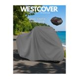WestCover Arora Mojito Pro S Branda Arka Çanta Uyumlu Gri 4 Mevsim Motosiklet Brandası Örtüsü