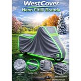 WestCover Arora Mojito Pro Uyumlu (Neon Fitilli-Yeşil) Su Geçirmez Motorsiklet Brandası
