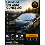 WestCover Ford Focus Hb Uyumlu Ön Cam Güneşliği, Metalize Güneşlik Uv Korumalı Buzlanma Önleyici
