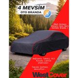 WestCover Toyota Corolla Vıı (E100) En Kaliteli Vinleks (Siyah-Kırmızı Dikişli) Kumaş Oto Branda Araba Çadırı