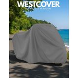 WestCover Yamaha X-Max 250 Tech Max Branda Motosiket Brandası (Gri Renk) 4 Mevsim Motor Koruma Örtüsü - GRİ-ÇANTA YOK