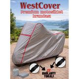 WestCover Yuki Mojito 50 Uyumlu (Kırmızı-Dikişli) Reflektörlü Motosiklet Brandası