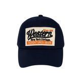 Western Şapka Erkek Kadın Unisex Nakışlı Pamuklu Ayarlanabilir Beyzbol Kep Spor Şapka LACİVERT