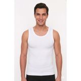 Westicgiyim Erkek Korse Atlet Dikişsiz Sıkılaştırıcı Göbek Toparlayıcı Göğüs Şekillendirici Slim Fit, Beyaz, XL/2XL