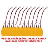 Westinghouse Vestel Etkileşimli Akıllı Tahta Kablolu Soketli Bios Pili 10 Adet - 10'lu