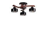 Weston Üçlü Ceviz Metal Başlıklı Plofonyer Avize