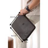 Westpolo Vegan Deri Unisex Laptop, Evrak Çantası - Kahverengi - Tek Ebat