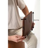Westpolo Vegan Deri Unisex Laptop, Evrak Çantası - Taba - Tek Ebat