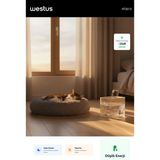 Westus inPets H13™ 1.5L Ultra Sessiz Evcil Hayvan Kedi Köpek Su Pınarı Çeşmesi | Su Sebili Şelalesi | 3 Akış Hızı Kontrolü - Beyaz - Gri