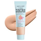 Wet n Wild, Bare Focus Tinted Hydrator, renkli yüz kremi, hiyalüronik asit ve vegan skualan ile zenginleştirilmiş parlak bir cilt için, hafif ila orta kapatma gücü, yarı mat kaplama, açık ten