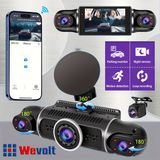 Wevolt MB-5900-1 YENİ PREMİUM 4 KAMERALI FULL HD 1080 P GENİŞ AÇI ARAÇ KAYIT KAMERASI