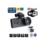 Wevolt Yeni 2 Inç 3 Kameralı 1080p Yol Kayıt Araç Kamerası(TÜRKÇEMENÜ GERİGÖRÜŞ HAREKETSENSÖRÜ) Wifi MB-450